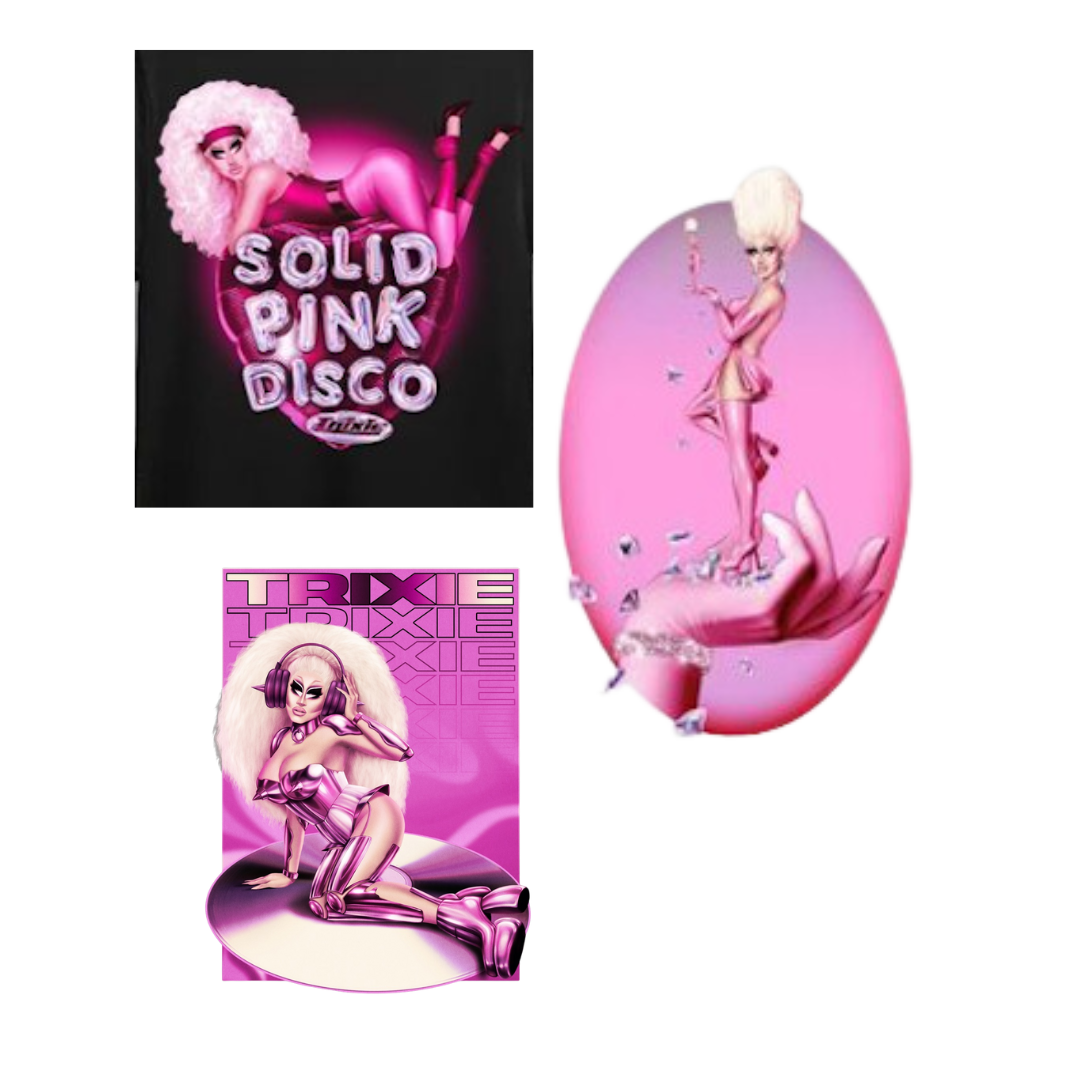 Solid Pink Disco Sticker Pack