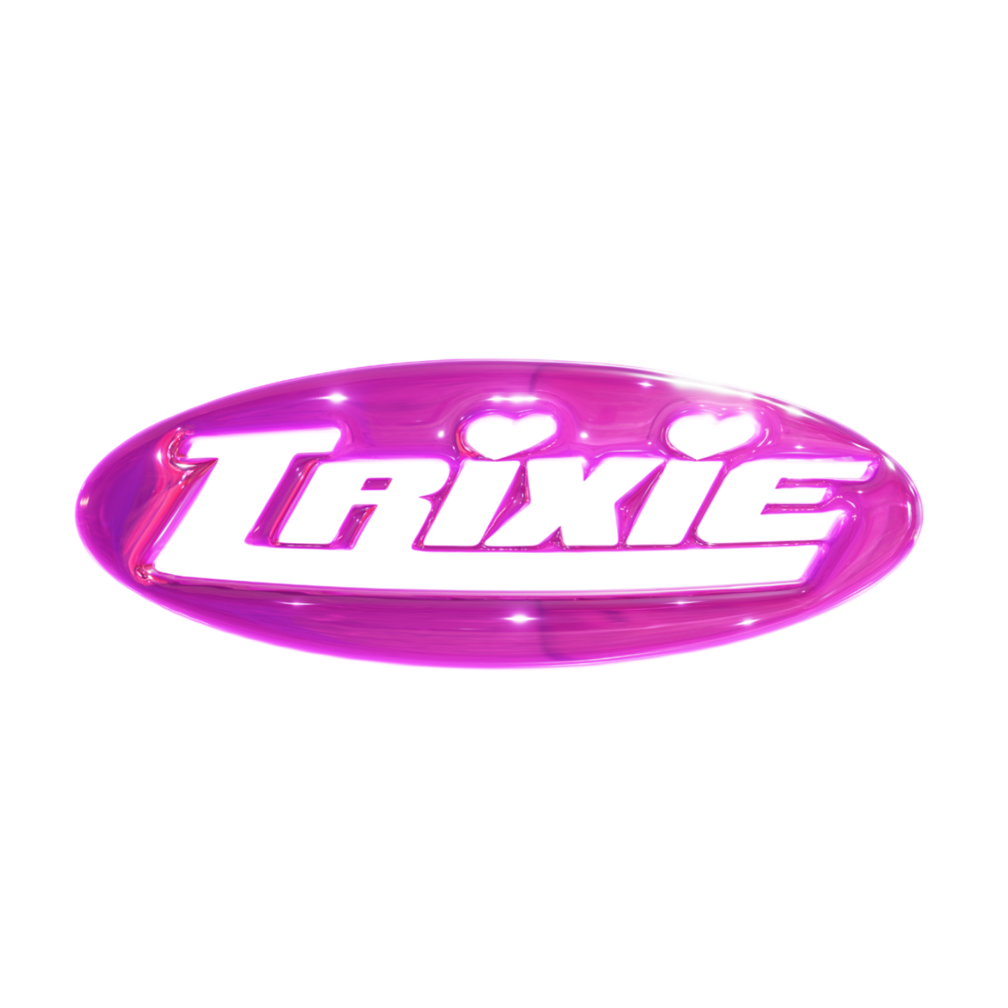 New Trixie Logo Domed Sticker