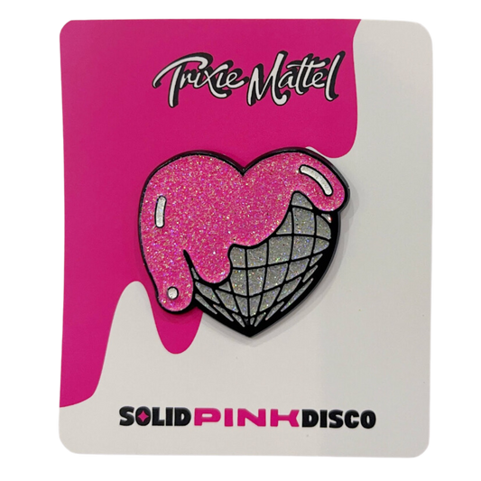 SPD Glitter Heart Enamel Pin