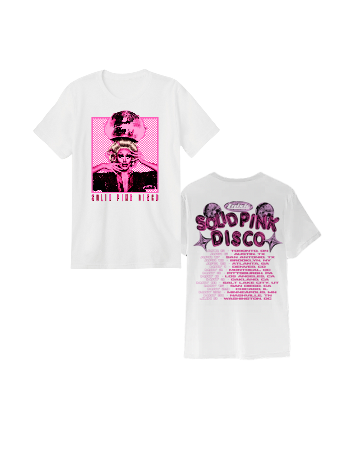 2025 Solid Pink Disco Tour Shirt