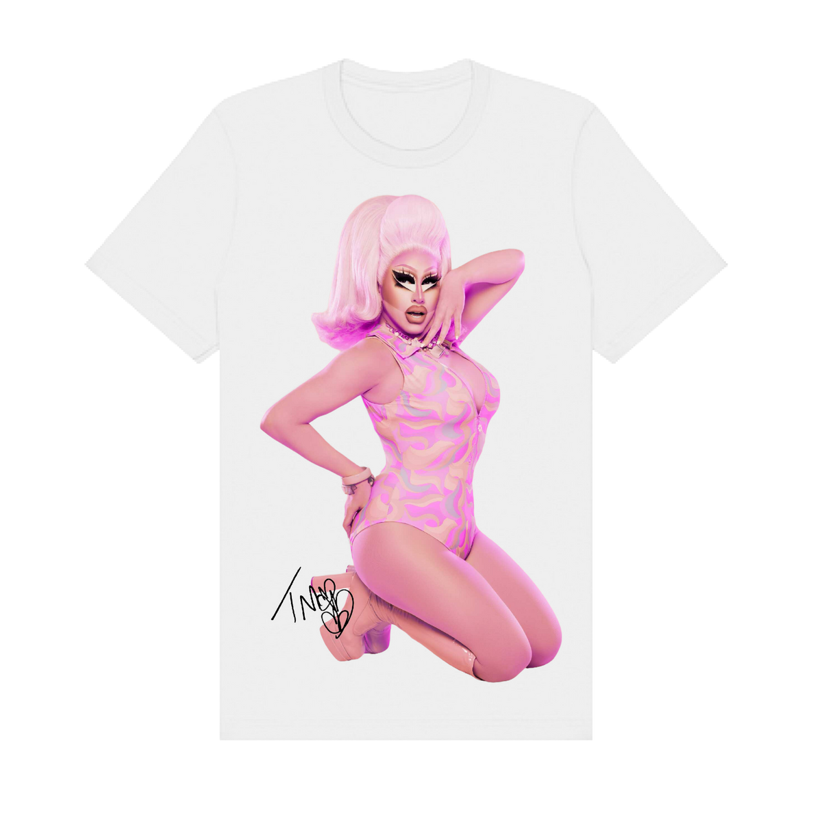 Bubblegum White Tee